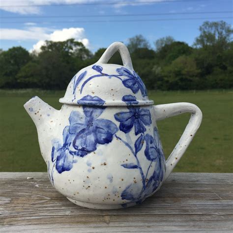 teapot hand painted|More.